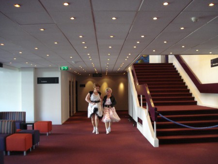 Even uitleven na de show.
